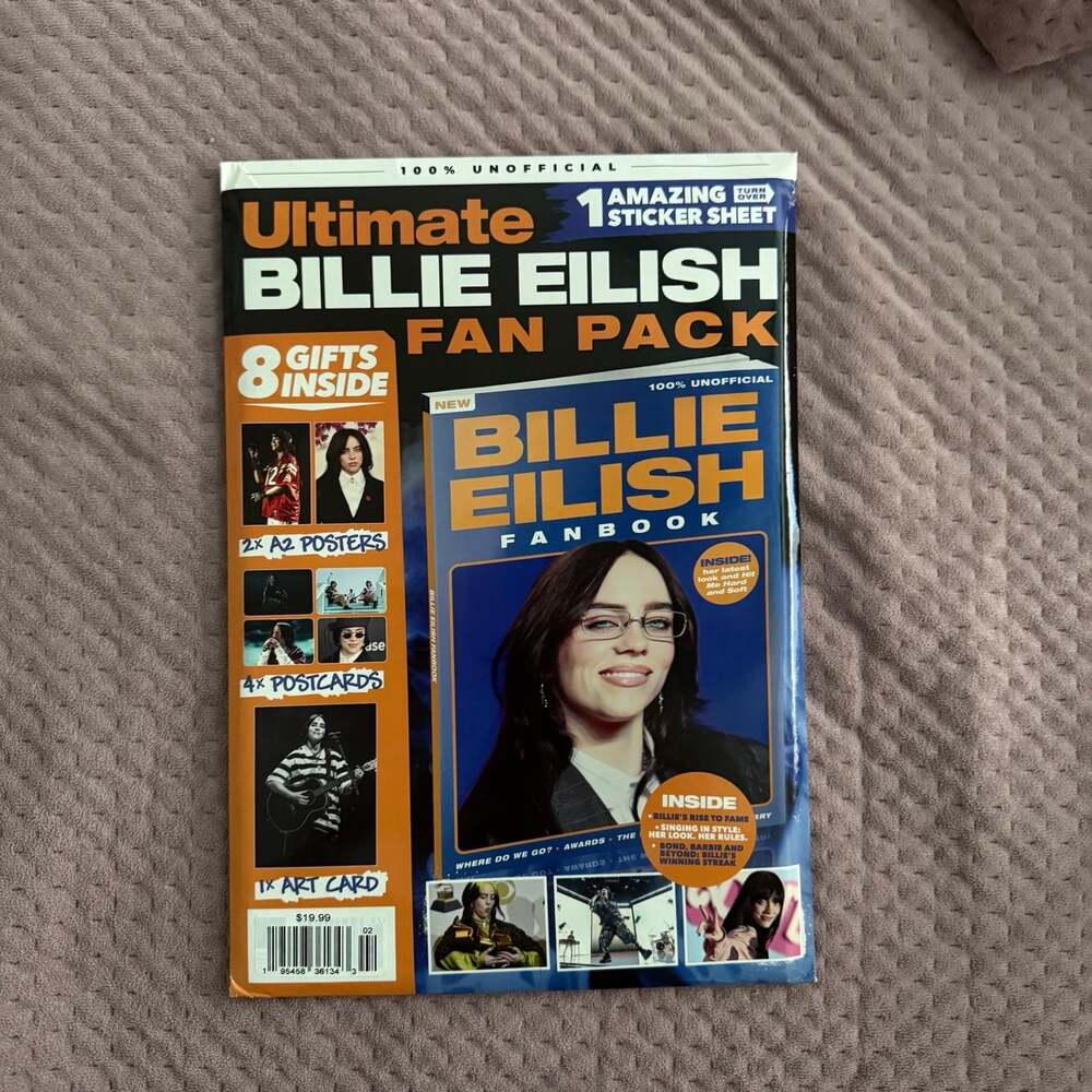 Ultimate Billie Eilish Fan Pack Magazine w/ 8 gifts